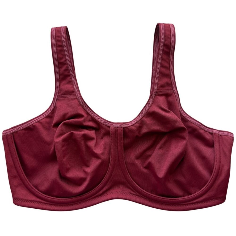 Wacoal 855170 Simone Sports Bra Underwire Cordovan Color High Impact Size 38D